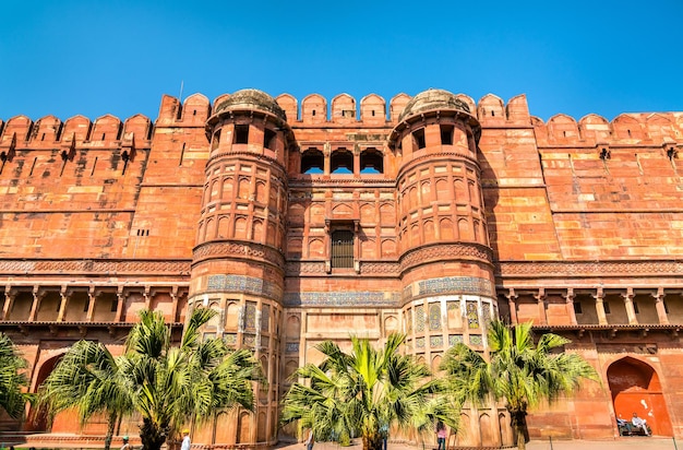 Porte Amar Singh du fort d'Agra. Site du patrimoine de l'UNESCO en Inde