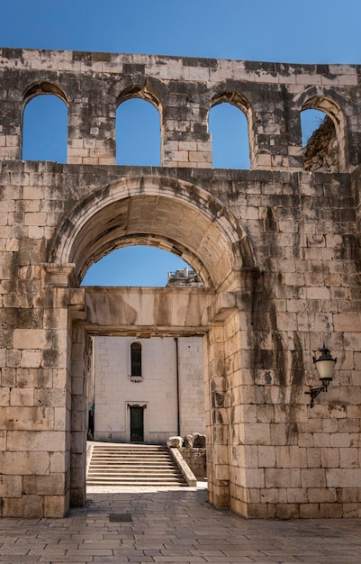 Porte d'argent du Palais de Dioclétien Split Croatie