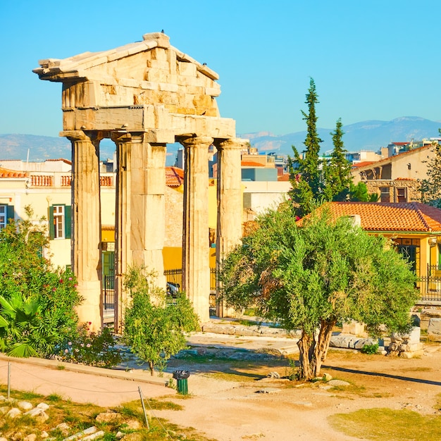 La porte d'Athéna Archegetis, Athènes, Grèce