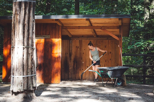 Porte en bois fermée