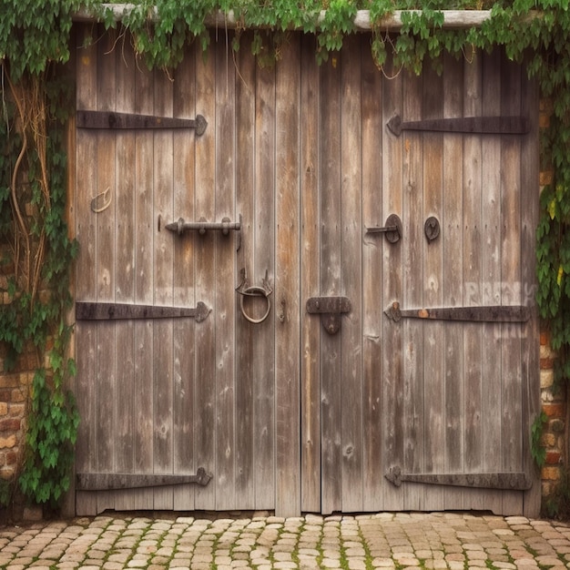 Photo une porte en bois avec une serrure dessus et une porte avec un numéro 10 dessus.