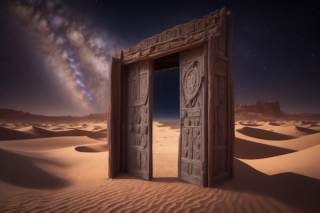 Porte dans le désert