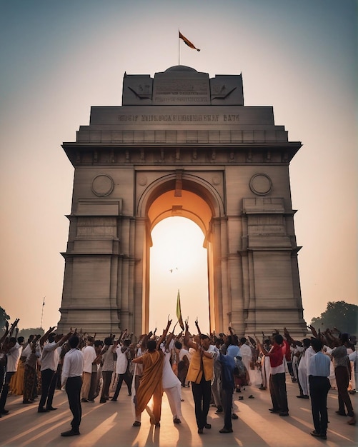 Porte de l'Inde réaliste à delhi