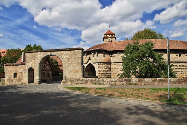 La porte de Rotenburg sur Tauber en Allemagne