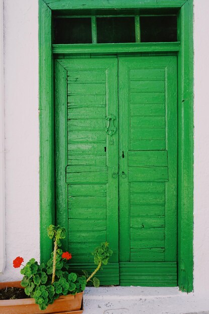 La porte verte en Grèce