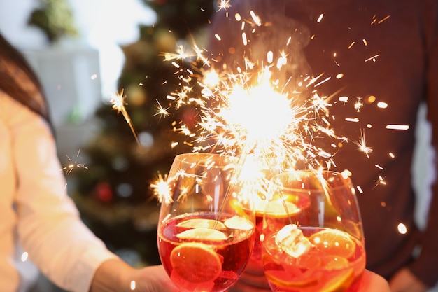 Porter un toast pour la bonne année