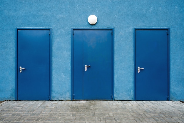 Portes bleues