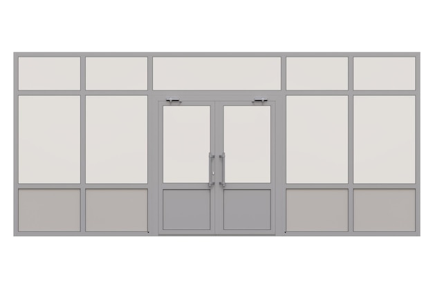 portes intérieures isolées sur fond blanc mobilier d'intérieur illustration 3D rendu cg