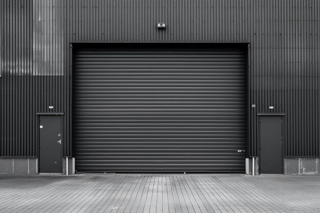 Photo portes à rouleaux en acier pour le stockage et la sécurité des entrepôts