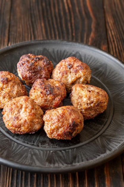 Portion de boulettes de viande suédoises