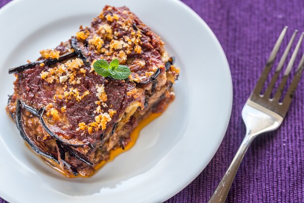 Portion De Parmigiana Di Melanzane