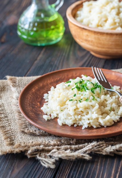 Portion de risotto