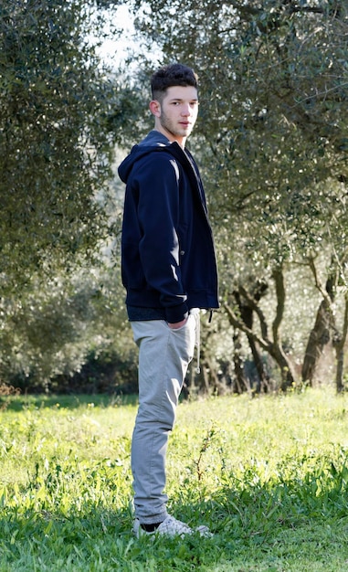 Portrait d'adolescent masculin Italie