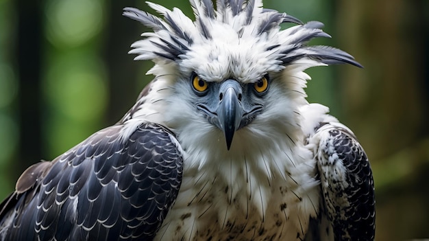 portrait d'un aigle en colère