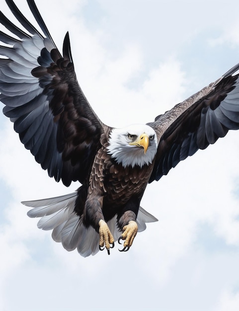 Portrait de l'aigle en gros plan