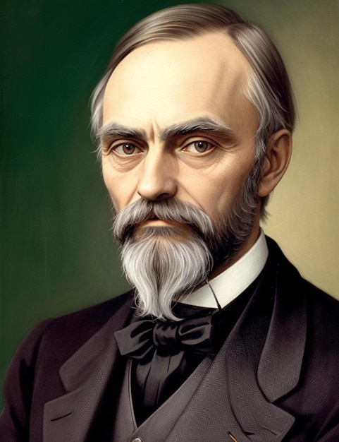 Photo portrait d'alfred nobel, chimiste suédois et fondateur du prix nobel