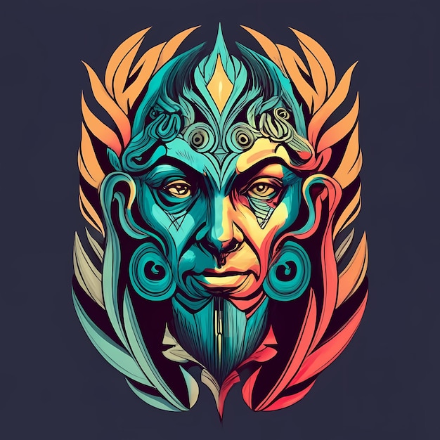 portrait art tribal