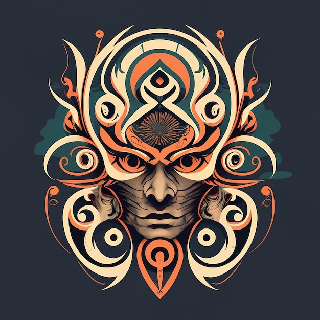 portrait art tribal