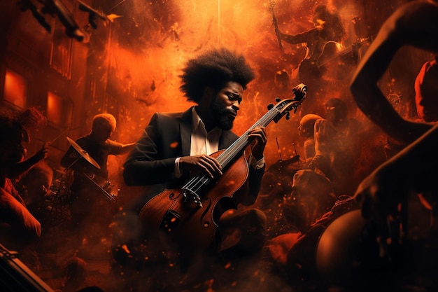 Portrait artistique des musiciens noirs et de leur 00300 02