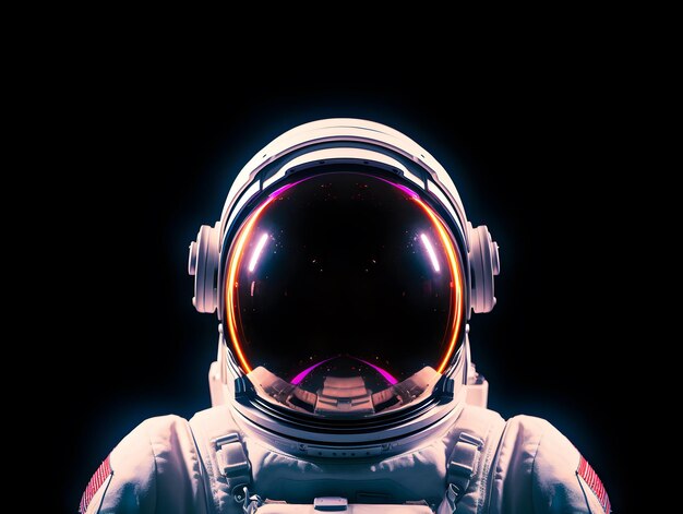 Portrait d'astronaute ou d'homme de l'espace