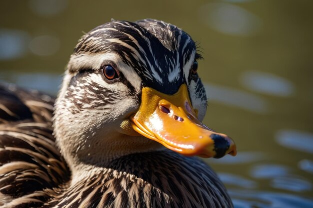 Portrait d'un beau canard