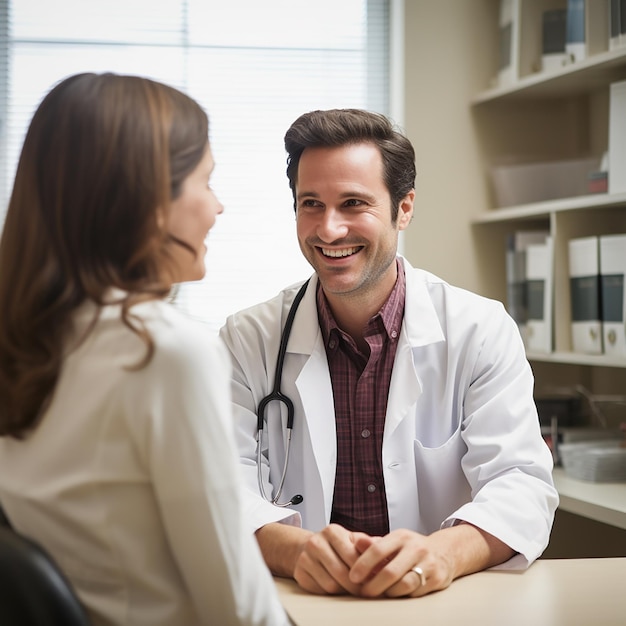 Portrait d'un beau médecin mûr tenant une tablette numérique et regardant la caméra