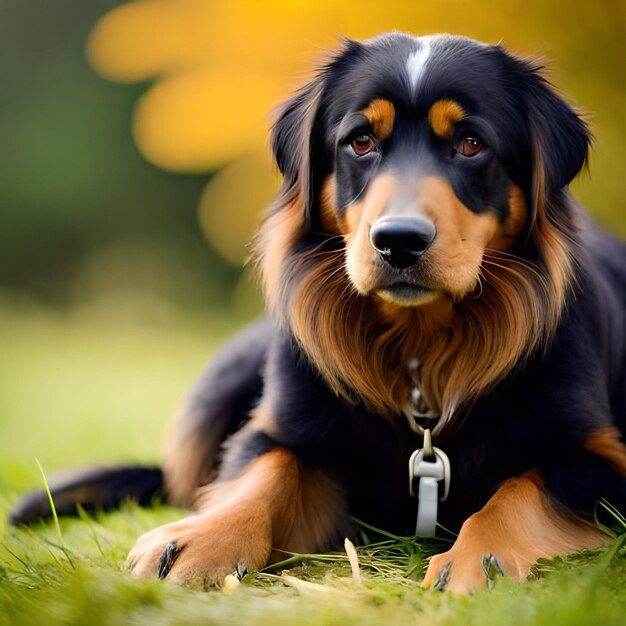 Le portrait de beauté d'un doux chien