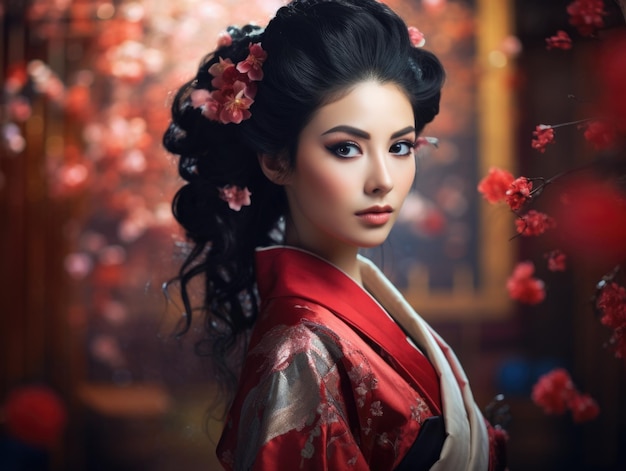 Portrait de la beauté Geisha