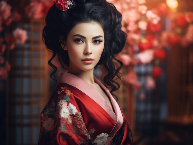 Portrait de la beauté Geisha