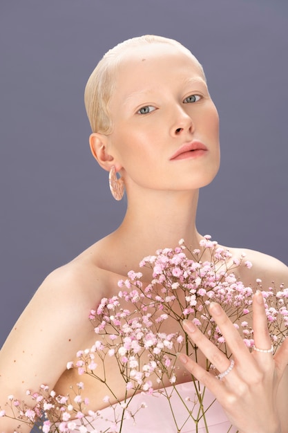 Portrait de beauté jeune femme