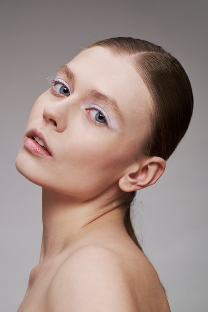 Photo portrait de beauté de jeune femme