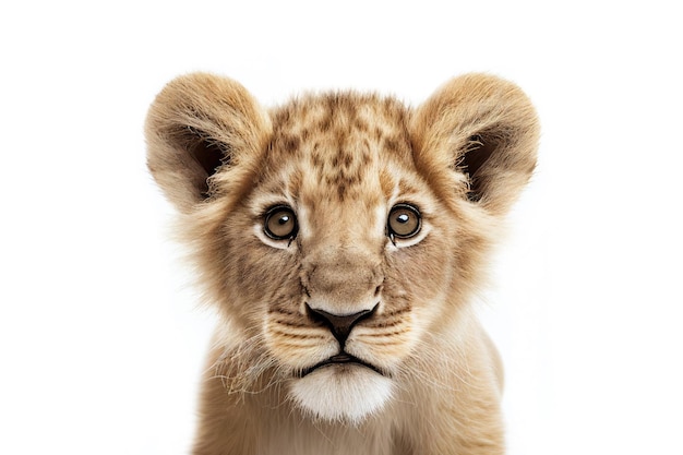 Portrait de bébé lion Illustration de l'IA générative