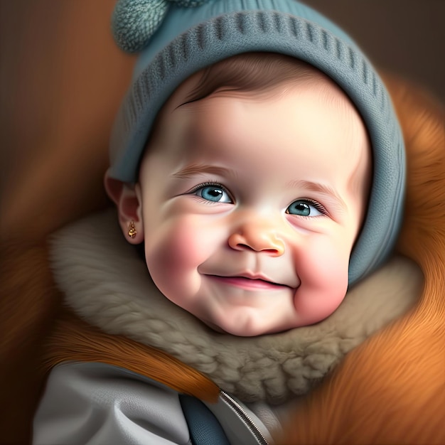 Portrait d'un bébé mignon