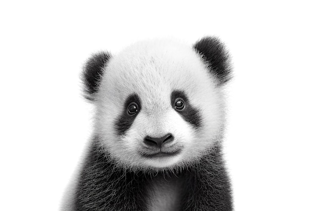 Portrait de bébé panda Illustration de l'IA générative