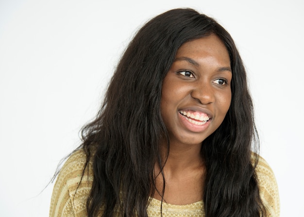 Portrait de belle femme afro-américaine