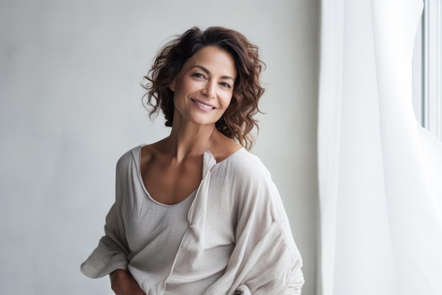 Portrait d'une belle femme d'âge moyen