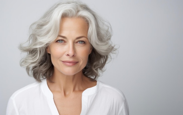 Portrait d'une belle femme d'âge moyen