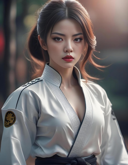 Portrait d'une belle femme asiatique