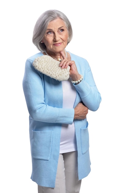 Portrait de belle femme senior