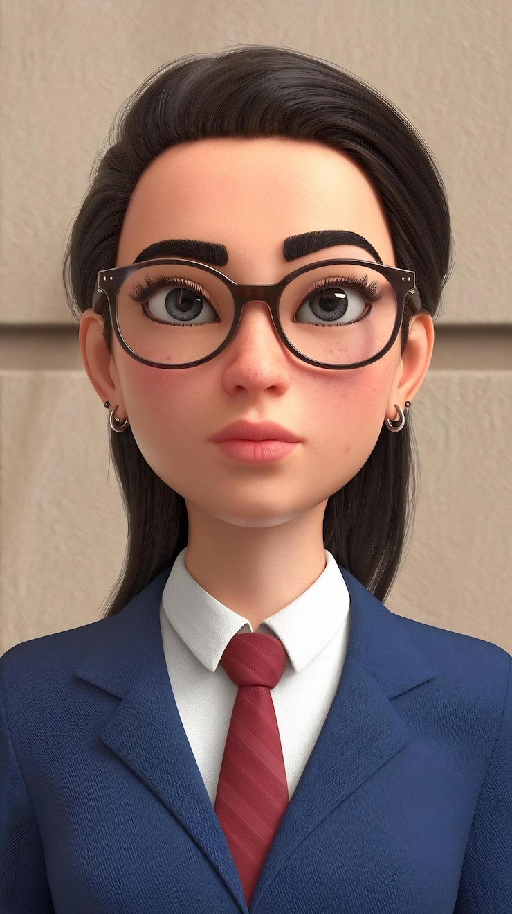 Photo portrait d'une belle jeune femme d'affaires avec des lunettes 3d