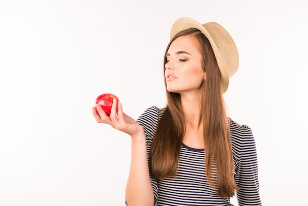 Portrait d'une belle jeune femme