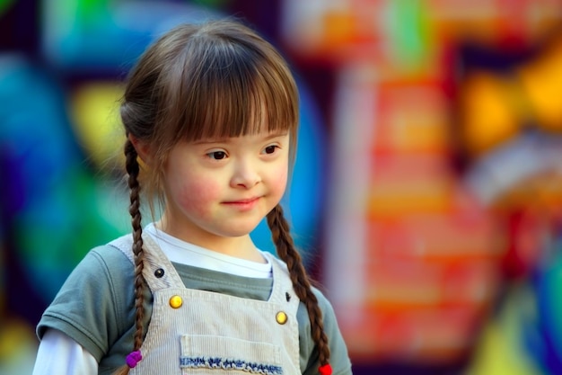 Portrait de belle jeune fille sur le terrain de jeu.