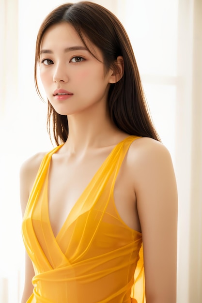 Portrait de belles jeunes femmes asiatiques