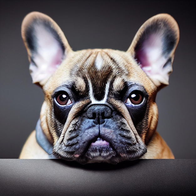 Portrait de bouledogue français