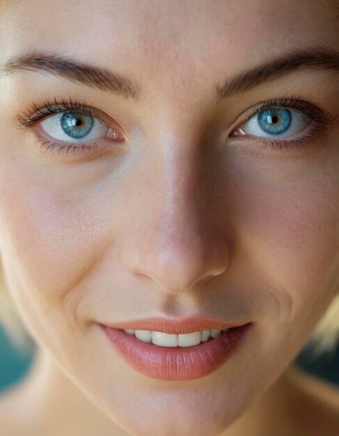 Photo un portrait captivant d'une femme souriante