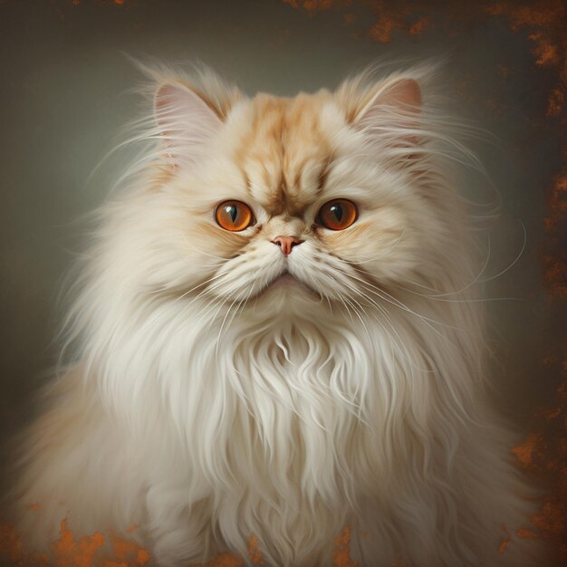 portrait de chat persan