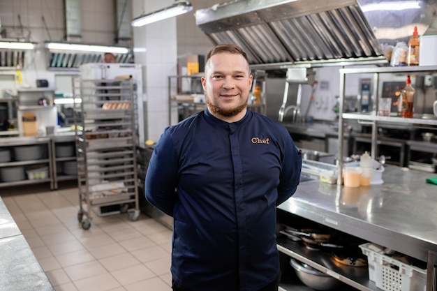 Portrait d'un chef de restaurant professionnel