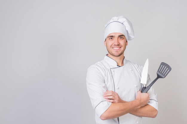 Portrait de chef à la spatule