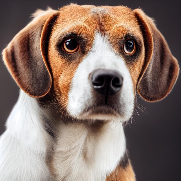 Portrait de chien Beagle