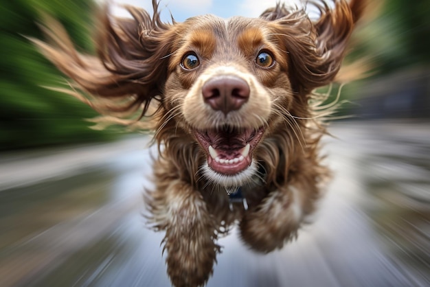 Portrait d'un chien heureux